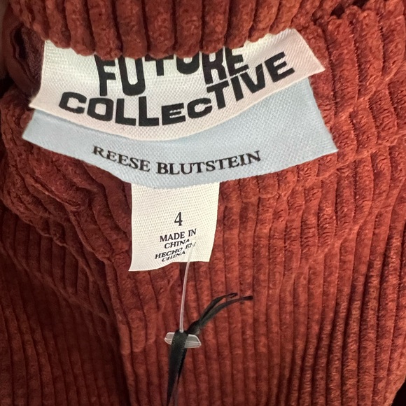 Corduroy Oversized Trouser Shorts Future Collective w Reese Blutstein sz 4 NWT - Picture 5 of 7